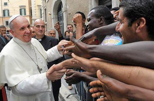 0118 JP Pope Refugees
