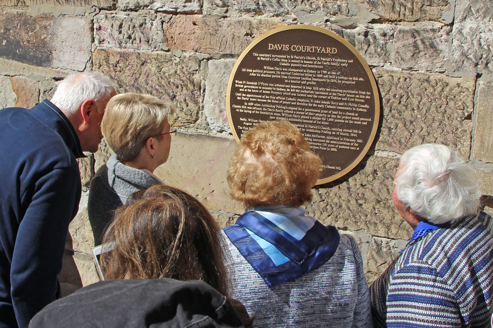 0918 St Pats courtyard 1c 150th plaques 18