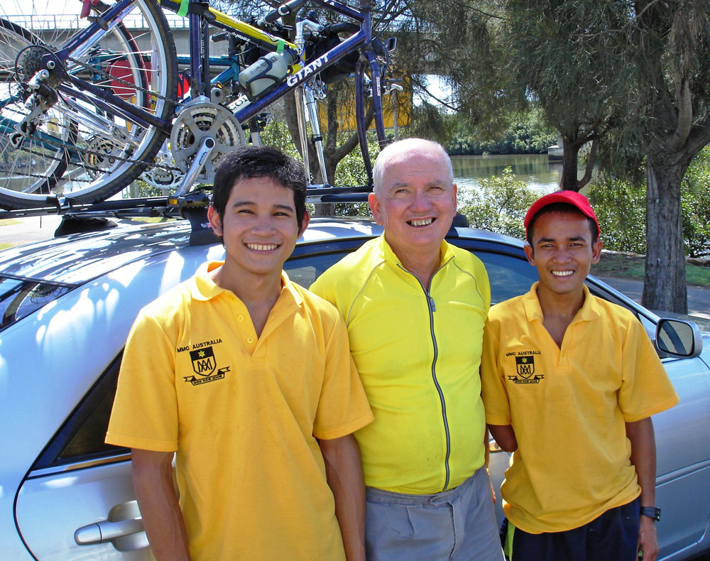 Br Charlie with MMC riders in 2006