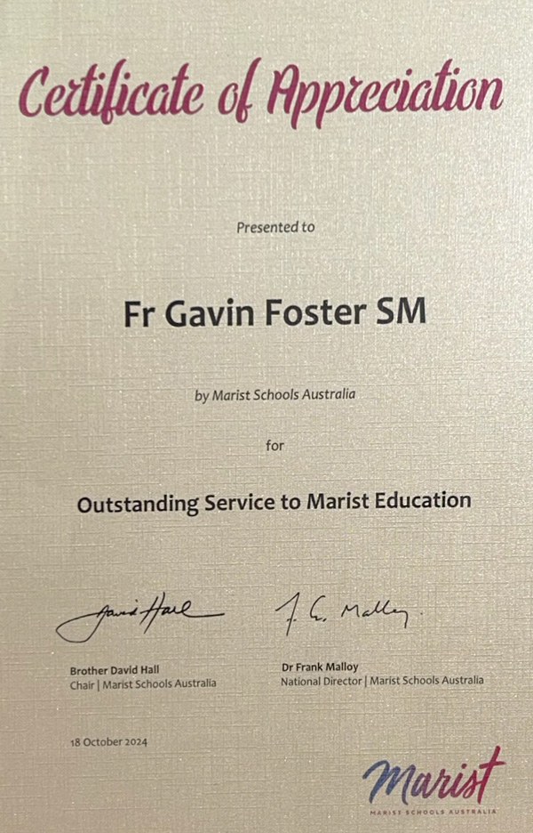 1024 Gavin Foster award 1