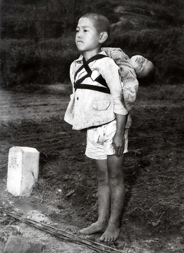 0825 Nagasaki bell 9 The Boy Standing by the Crematory horizontally flipped