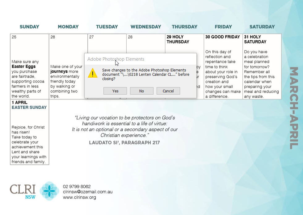 0218 Lenten Calendar CLRI 3