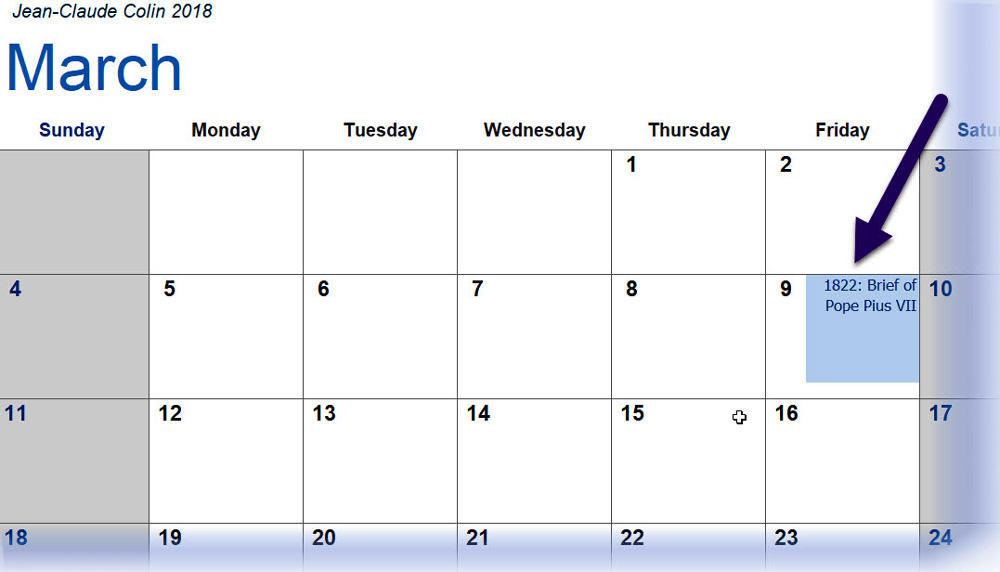 0318 PopePius VII calendar 